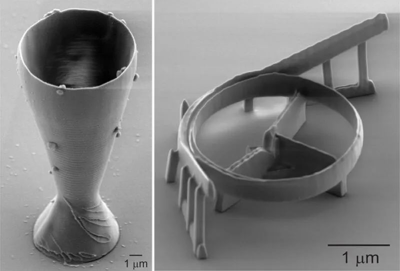 瑞典科学家利用石英玻璃3D打印出世界上最小的酒杯和微型光学谐振器