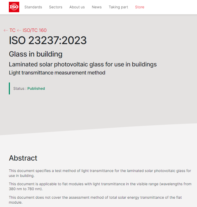 中国建材工程集团牵头制定的首项ISO国际标准发布