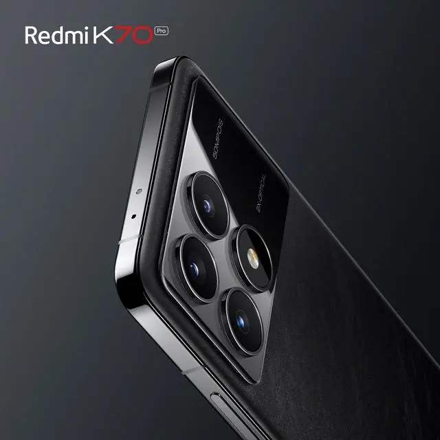 小米Redmi K70 Pro手机外观预热：后盖上方采用1.3mm高透玻璃
